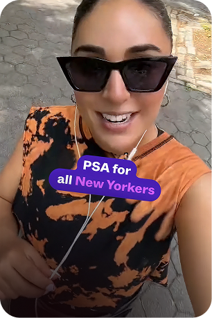 Reminding young New Yorkers to vote during the elections