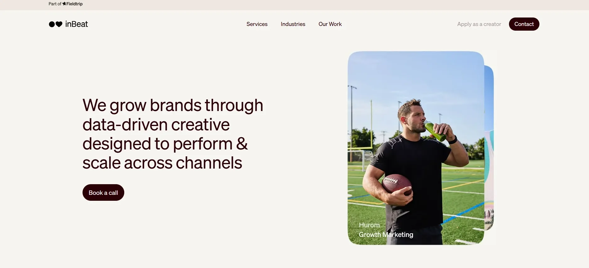 inBeat performance creative agency specializing in UGC and paid social.