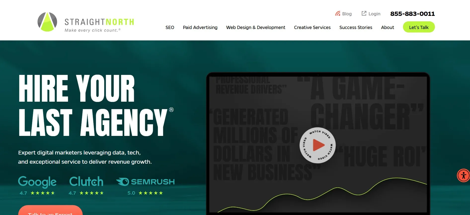 Straight North agency for SEO, paid ads, lead gen, and B2B revenue growth.